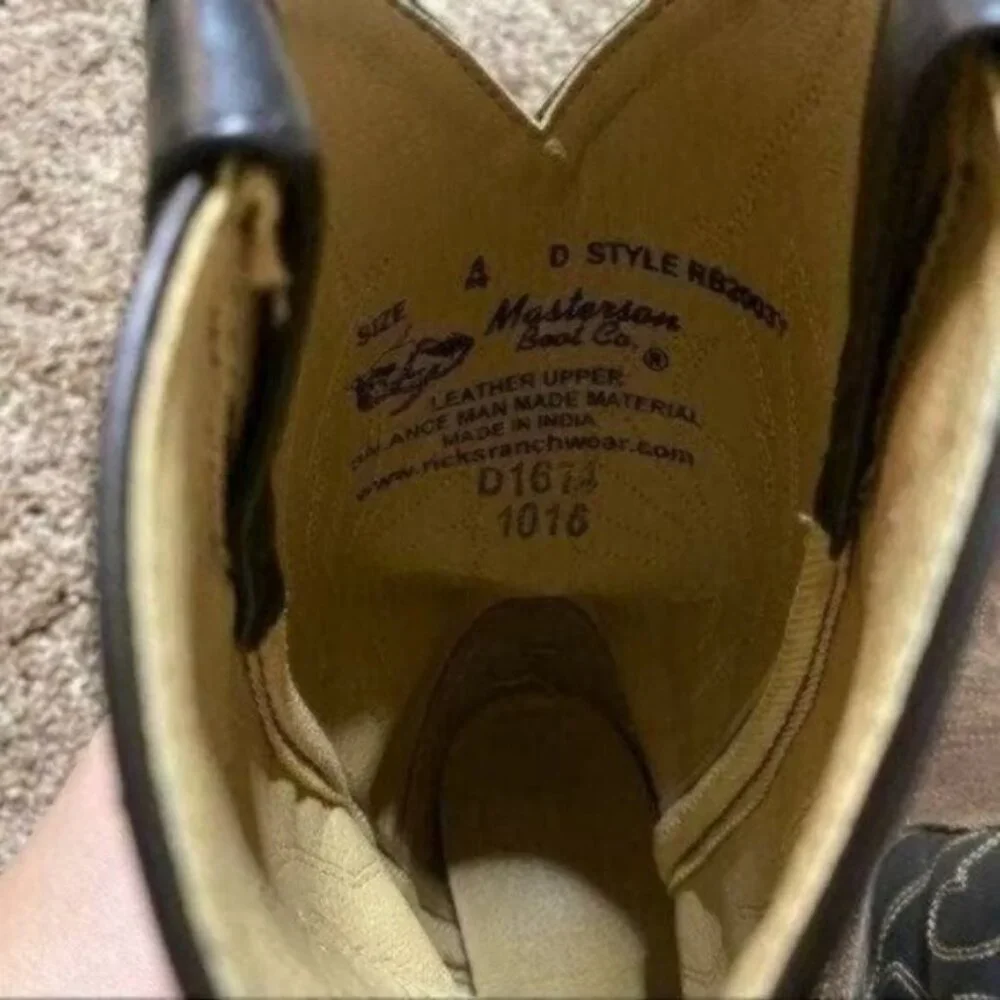 Masterson Boot Company Leather Western Wear Boots Size 4